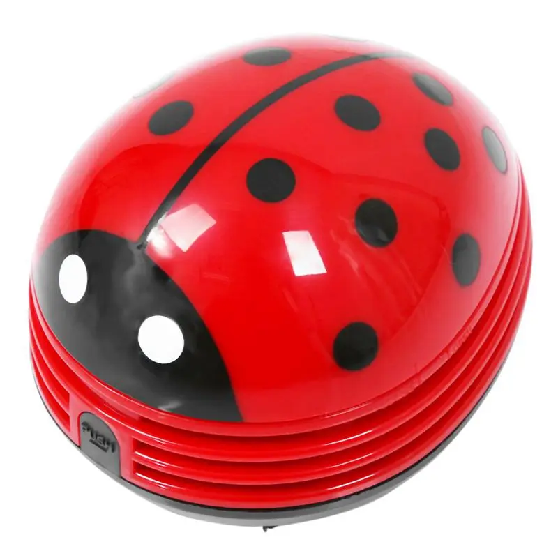 

Ladybug patterned battery-operated mini vacuum table dust cleaner
