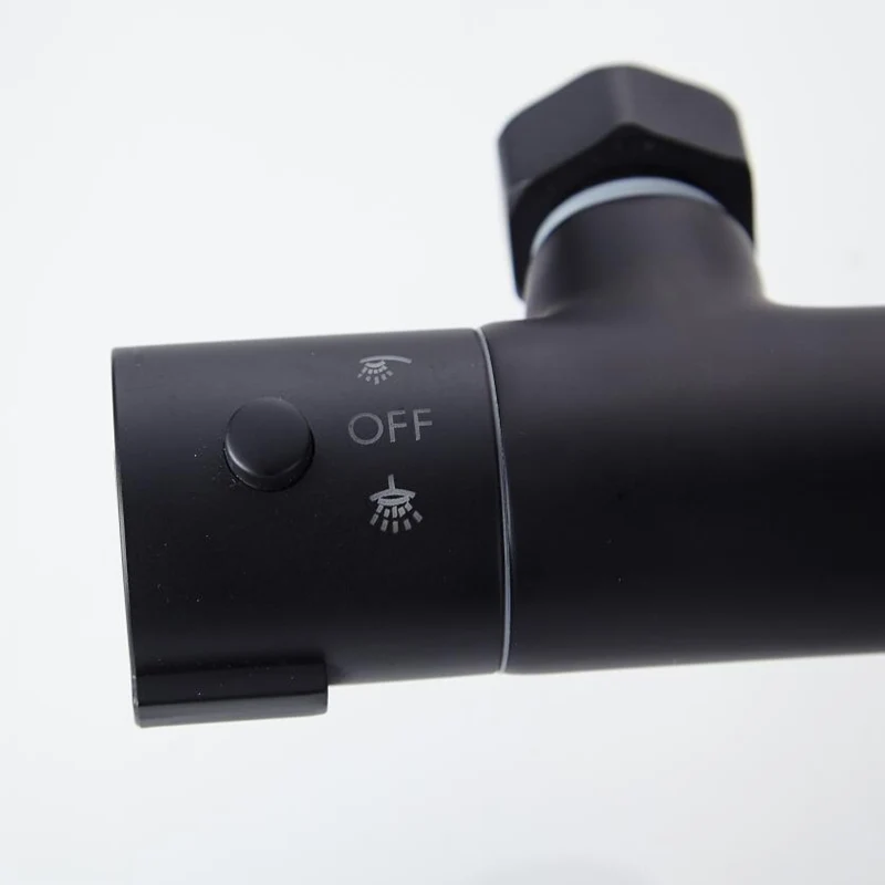 Новый смеситель для ванной и душа с черной росписью клапан управления водой