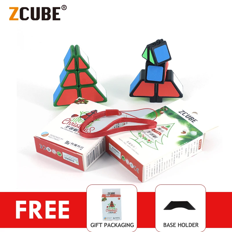 ZCube 3x3x3 Пирамида скоростной магический куб Рождественская елка профессиональные