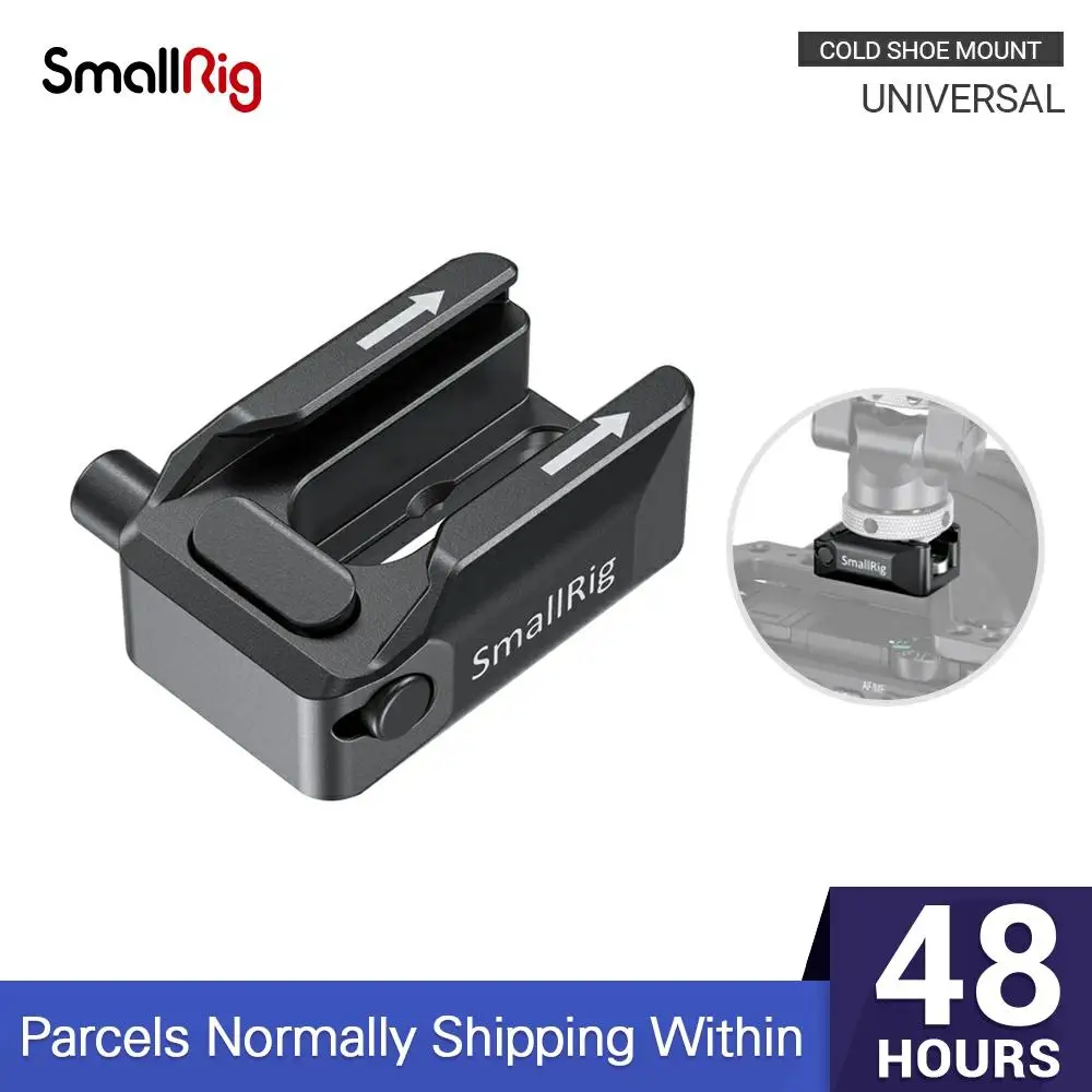 SmallRig Адаптер для крепления холодного башмака с защитной кнопкой быстросъемная
