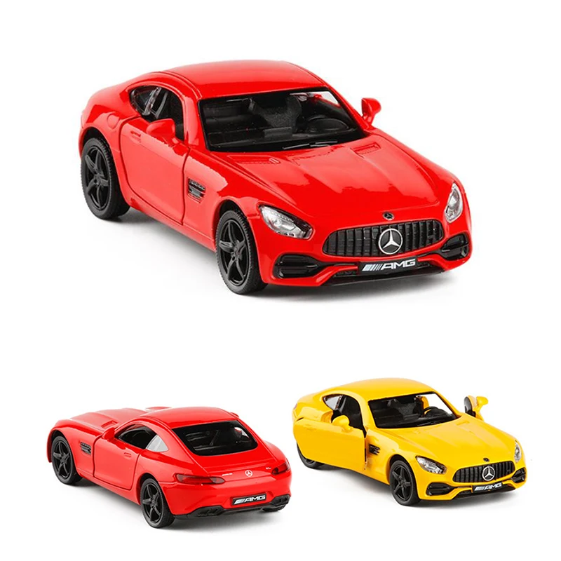 Высокая имитация 1:36 AMG GT Металлический Игрушечный Автомобиль из сплава супер