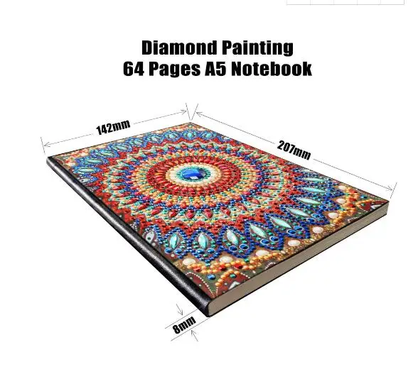 Алмазная живопись сделай сам блокнот Сова павлин мандала Бабочка единорог