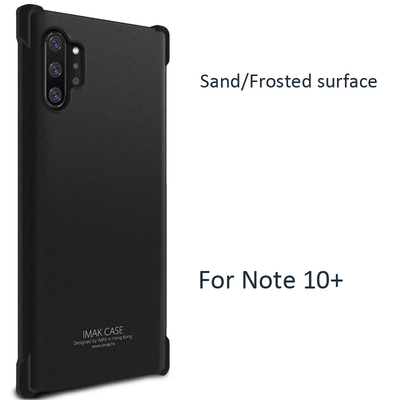 Frosted Surface Чехол IMAK Airbag ДЛЯ samsung Galaxy Note 10 Plus, мягкий ТПУ Силиконовые прозрачные чехлы - Цвет: Frosted Surface