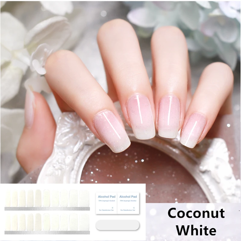 2020 новые яркие серии наклейки на ногти Полный водонепроницаемый нетоксичный