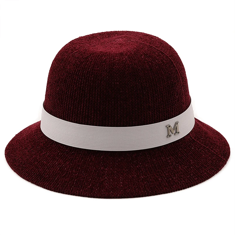 

Retro Autumn Winter Bowler Hats for Women Girls Soft Vintage Wool Felt Fedoras hat Solid Ladies Floppy Cloche Wide Brim Dome Cap