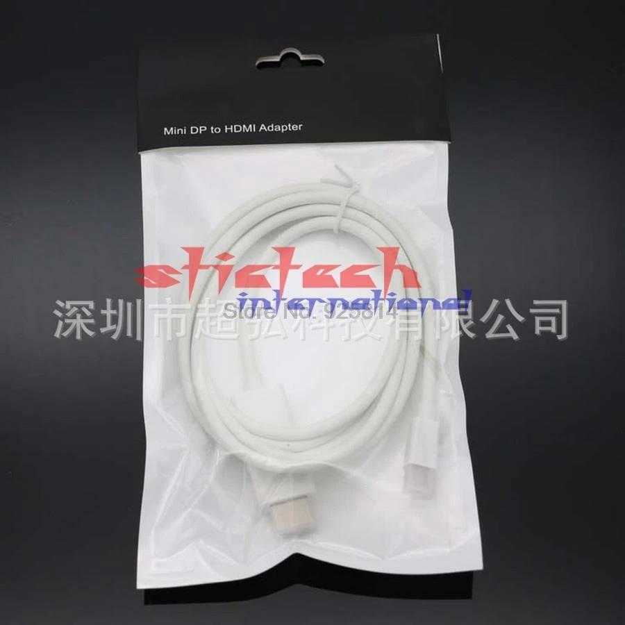 Через dhl или ems 50 шт. 1 8 м Mini DisplayPort Display Port mini DP Male to HDMI конвертер кабель для Apple Mac|mini