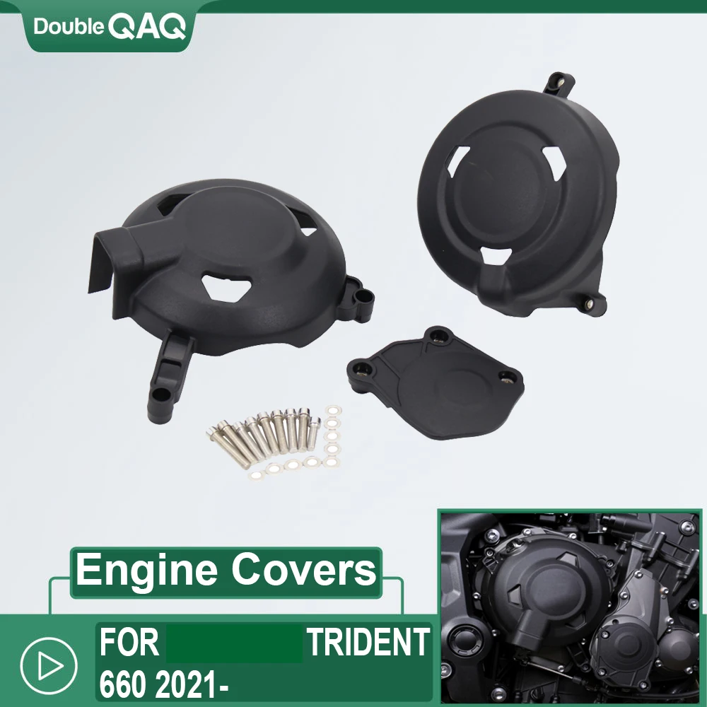 Motorcycles Engine cover Protection case For Trident 660 2021 Engine CoversProtectors