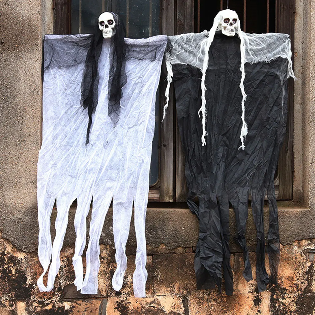Висячая подвеска в виде скелета призрака страшный занавес мрачный жнец для