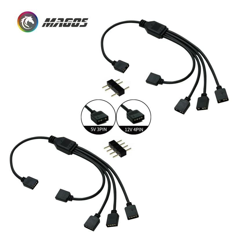 Интерфейс материнской платы 3PIN/4PIN разветвитель AURA RGB адресная модель