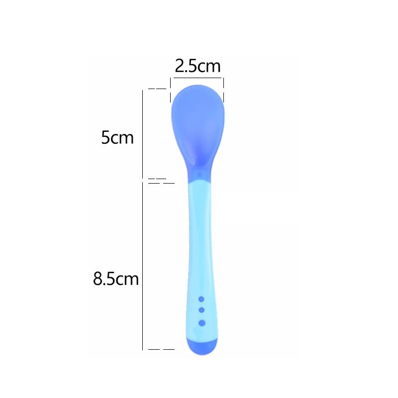 Детские мягкие полипропилен ложка конфеты Цвет Температура зондирования ложки и