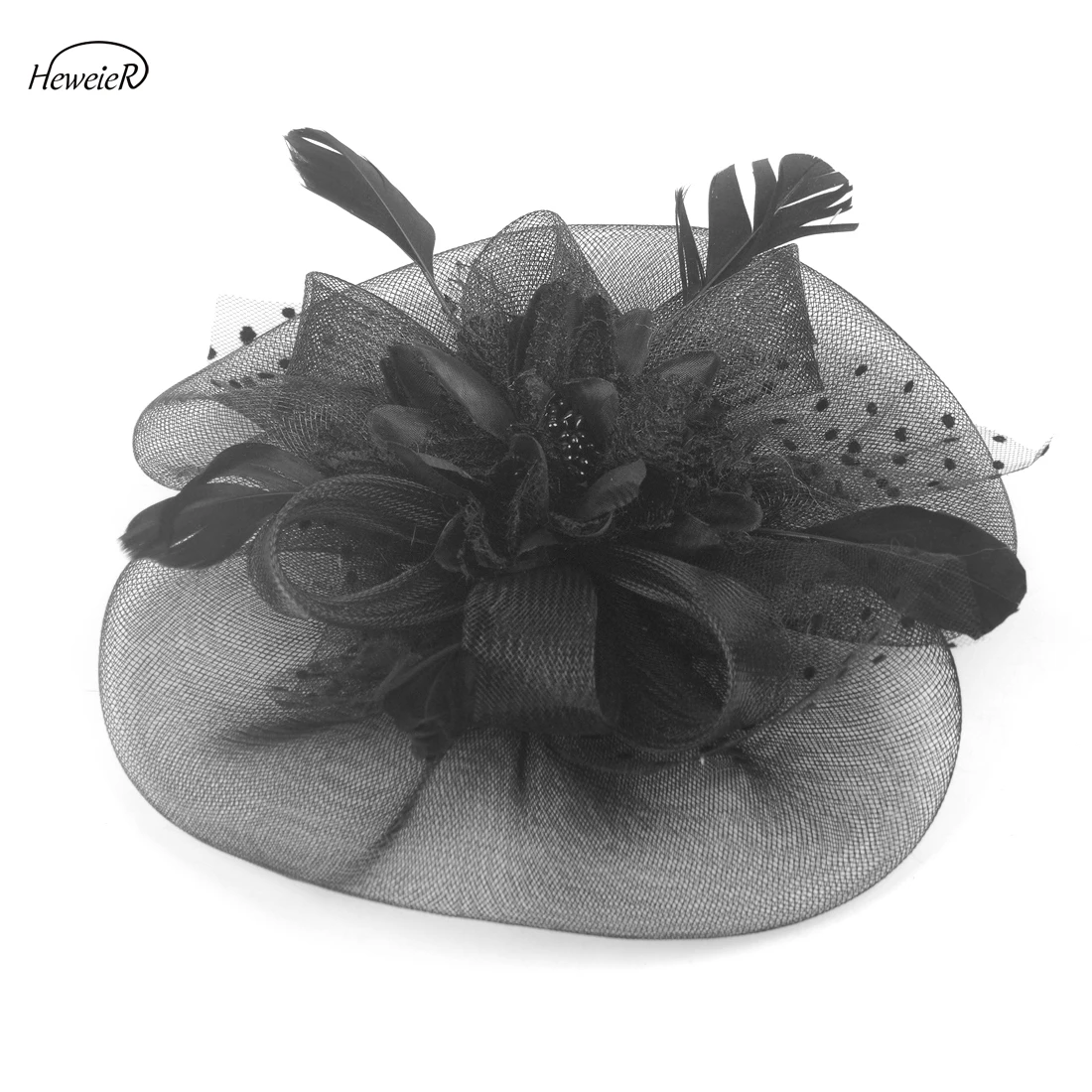 Женская Вуалетка ручной работы заколка для волос коктейвечерние Ascot модный