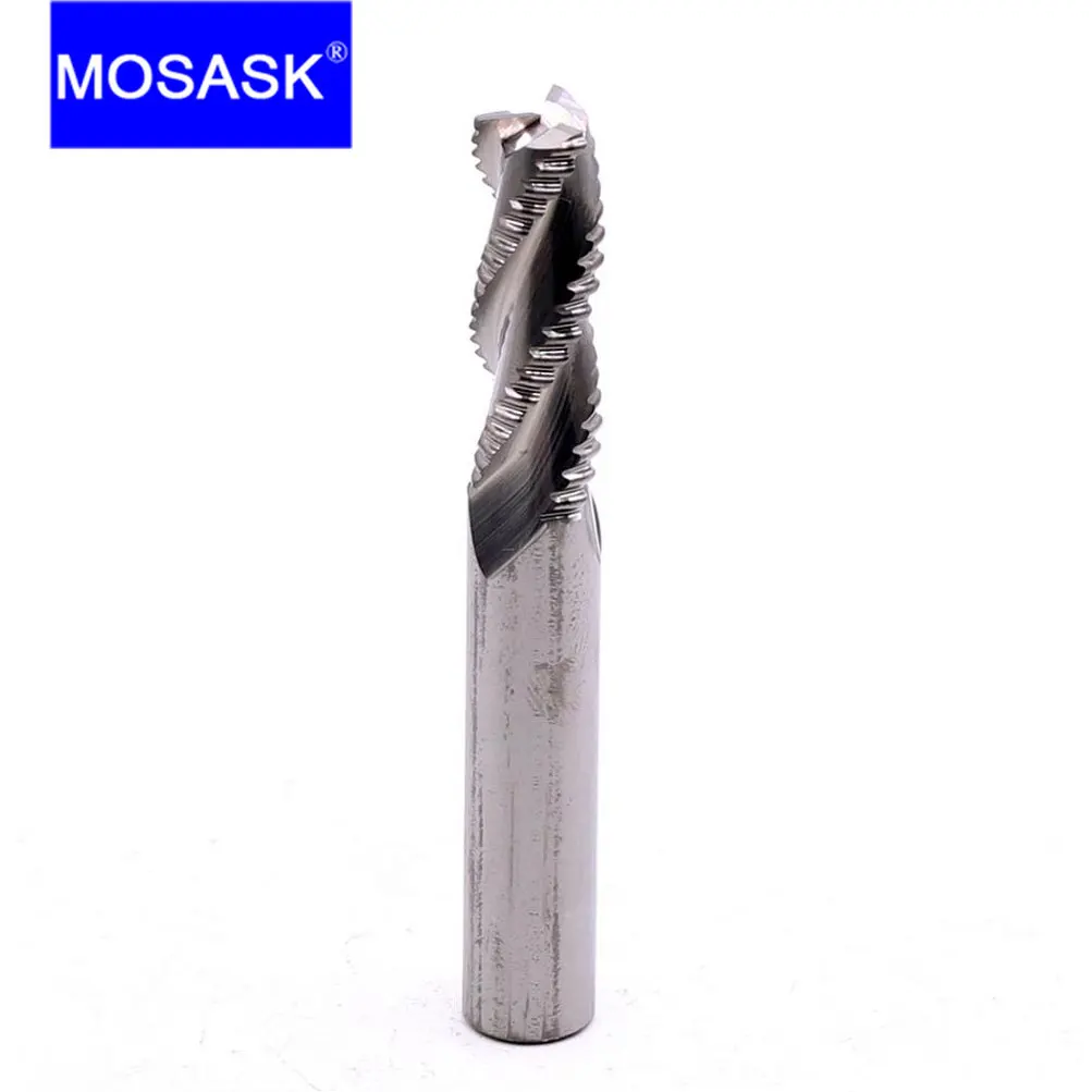 MOSASK 1 шт. 3 канавки HRC55 обработка алюминия 6 8 10 12 мм хвостовик твердый вольфрамовый