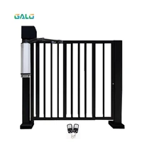 side mounted flat door opener closer electric boom operators 90 degree contactless arm automatic community access side door gate