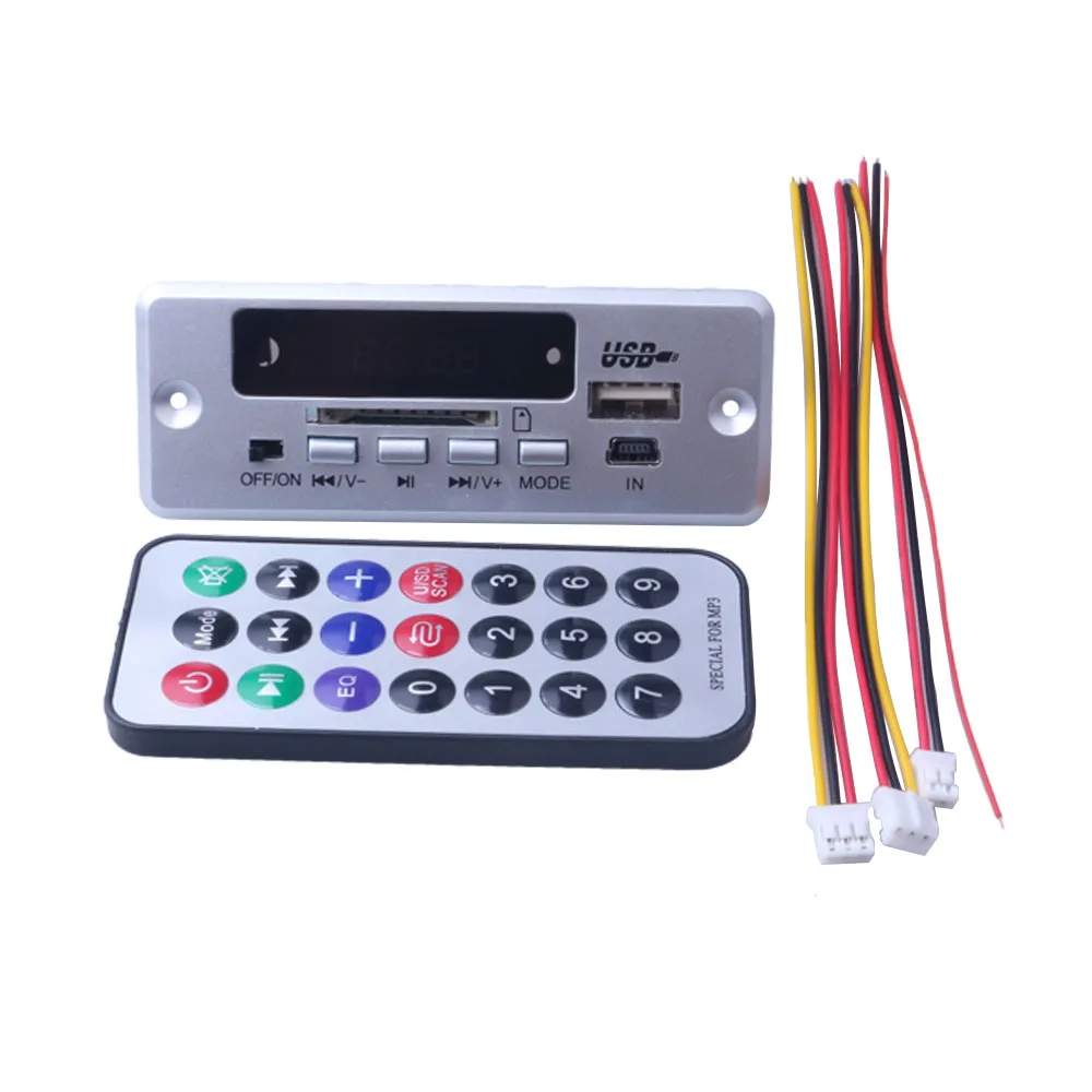 Bluetooth 5 0 MP3 декодирующая плата модуль беспроводной Автомобильный USB плеер TF слот