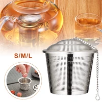 tea maker tea ball infuser cooking infuser stainless steel extra fine mesh strainer tea filter threaded lid extended chain hook