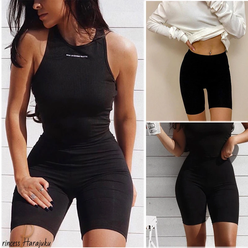 

2020 Summer Vintage Mid Waist Shorts Women Sexy Biker Shorts Short Feminino Fashion 4color Shorts Sweatpants Women Clothing S-XL