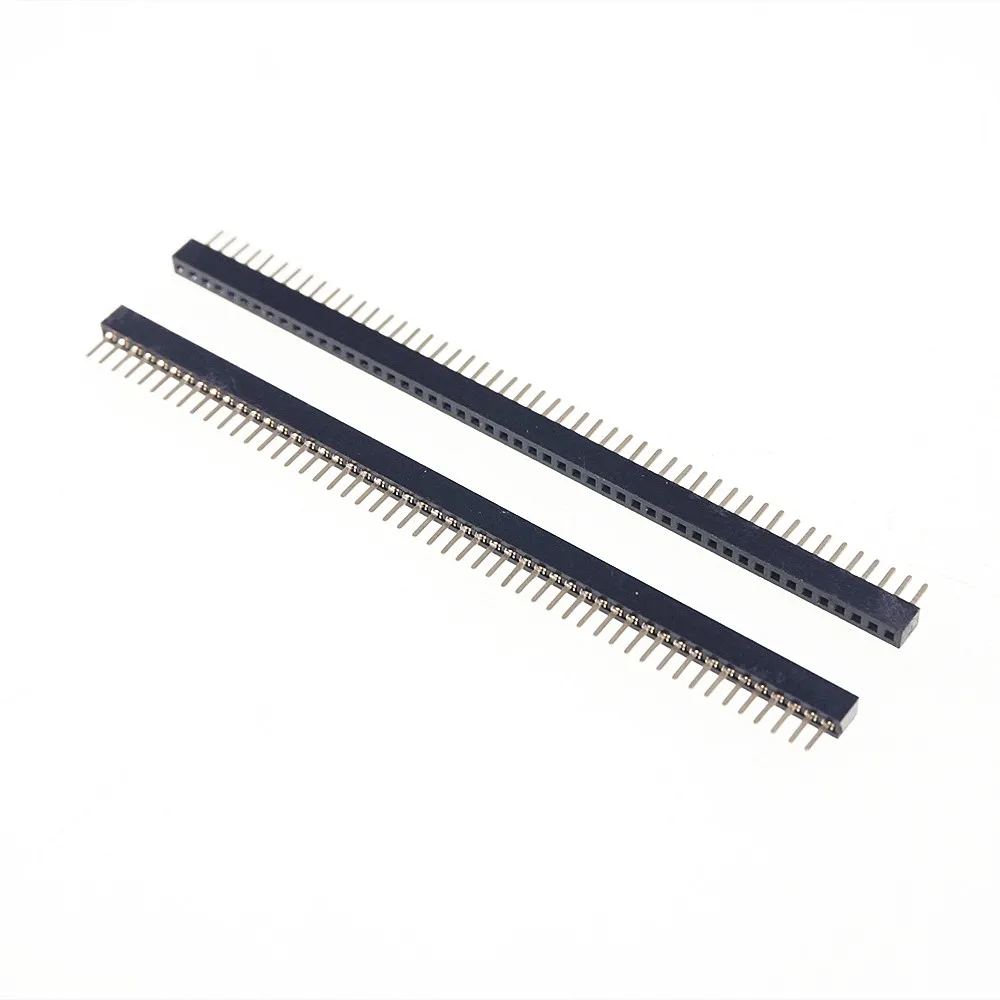 5 pcs 1.0 mm Pitch 1x50 P 50 Position PCB Header Pin Male Female Single Row Through Holes Straight Strip | Строительство и ремонт