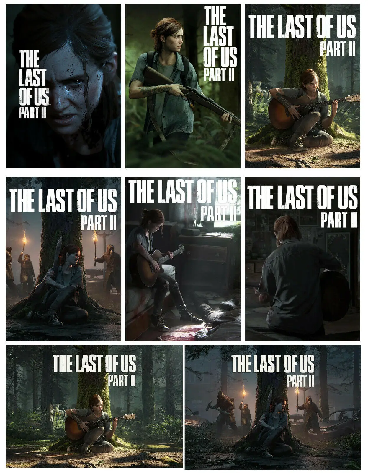 

8style Choose Classic The Last of Us Part 2 Video Game PICTURE Art Film Print Silk Poster 24x36inch