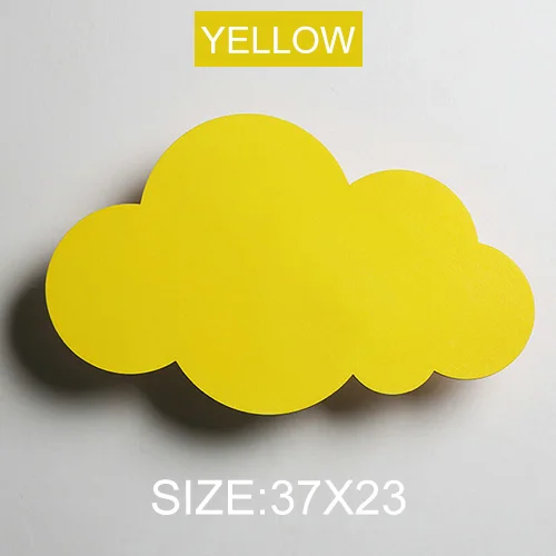 Yellow Облачный детский Лофт-светильник для кровати, настенный светильник для детской комнаты, дизайнерский светильник для детской комнаты, настенные светильники для спальни, настенное бра для коридора - Цвет абажура: Yellow