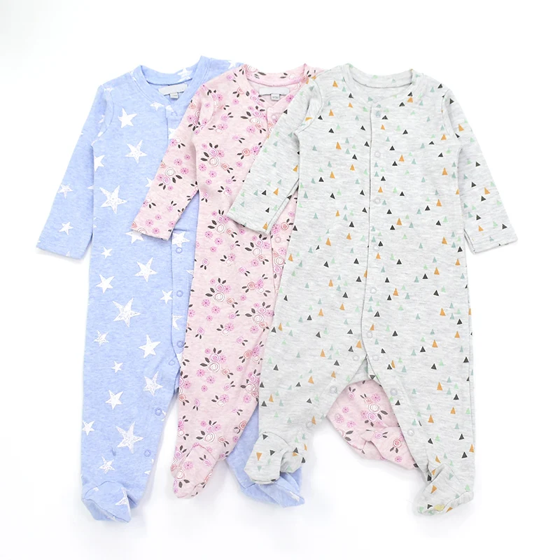 Newborn Baby Clothes Cotton Long Sleeve Autumn Spring 0-3 Months Babies Girls Footies Jumpsuit Infant Boy One Piece Clothing