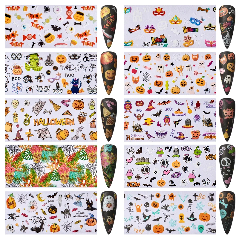 Наклейки для ногтей с четырьмя лилиями слайдер рождественской тематикой