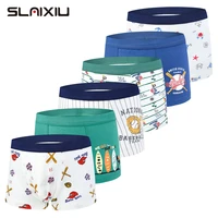 6 pack kids underwear boxers cotton soft organic teenager clothes underpant kids underwear boxer briefs for boys