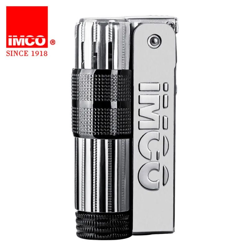 Оригинальная металлическая винтажная черная бензиновая Зажигалка Австрия IMCO