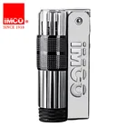 Зажигалка IMCO Мужская, из нержавеющей стали, Классическая, черная, бензиновая, 6700