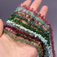 natural stone beads irregular gravel beads tourmalinegarnetaquamarine for jewelry making diy necklace bracelet accessory