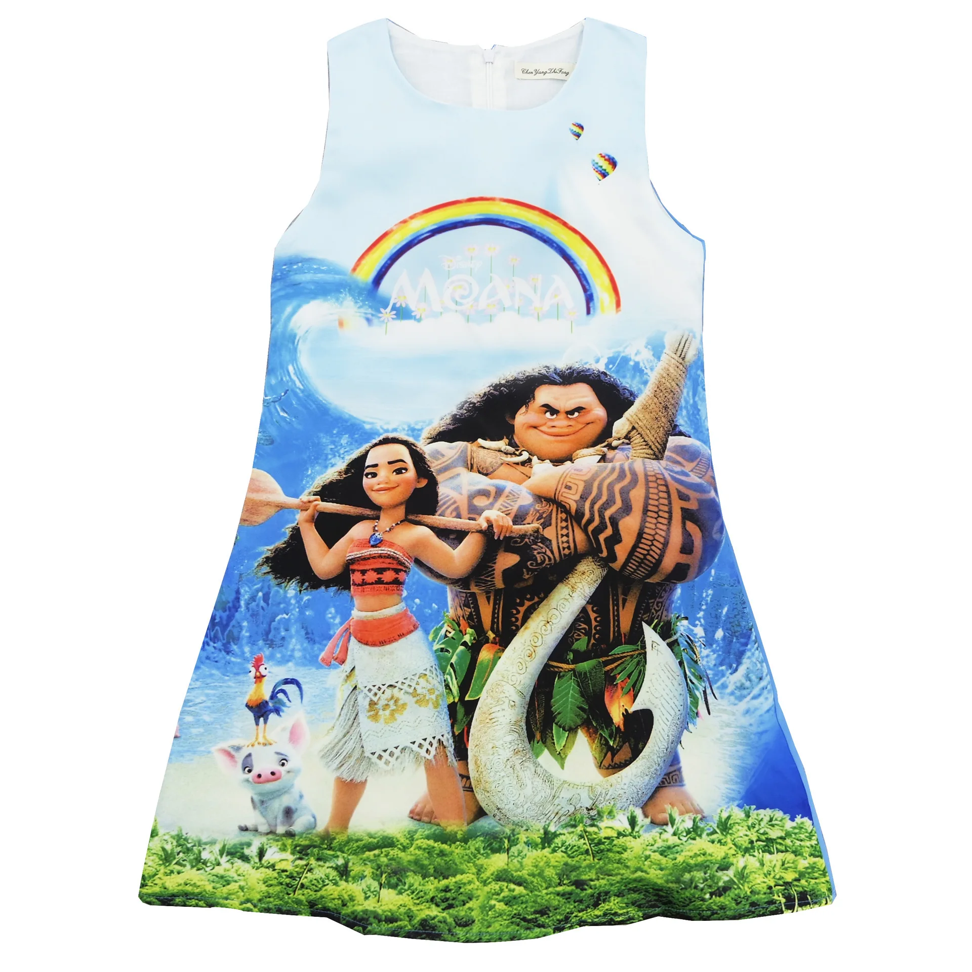 2019 новое платье-пачка Monana для маленьких девочек платье Моана ожерелье игрушки
