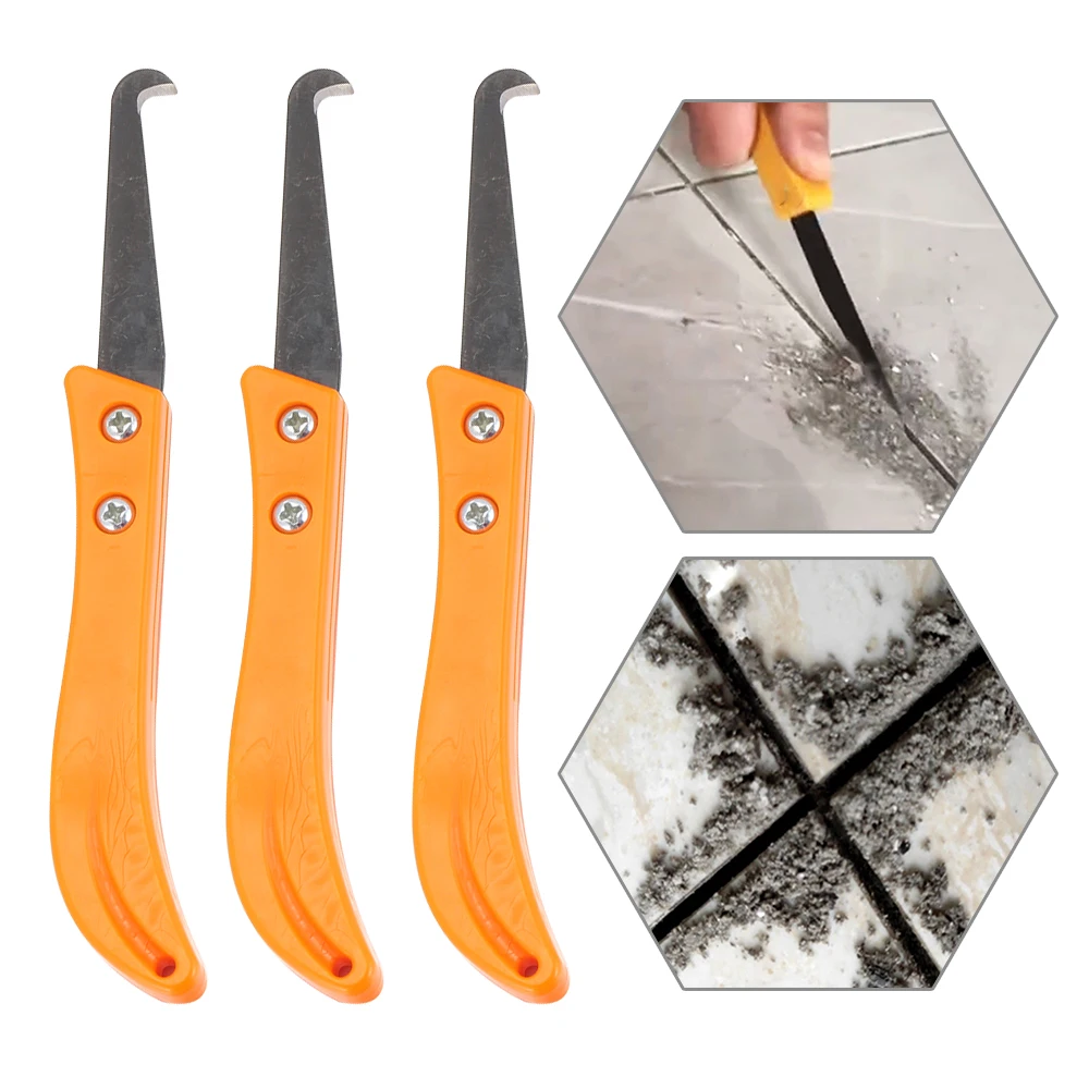 

New Professional Gap Hook Knife Tile Repair Tool Old Mortar Cleaning Dust Removal Steel Construction Hand Tools