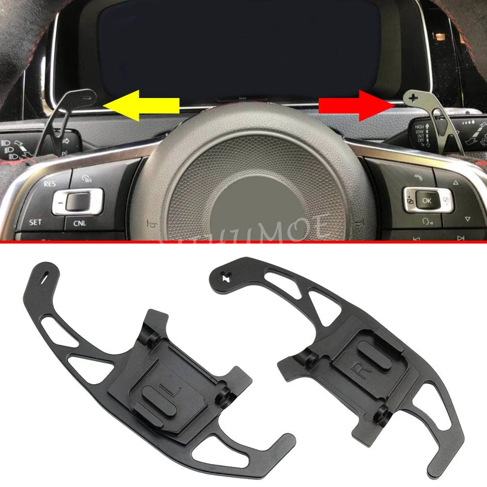 

Steering Wheel Gear Shift Paddle For VW Golf 7 GTI R Polo Jetta GLI Scirocco GTS Black