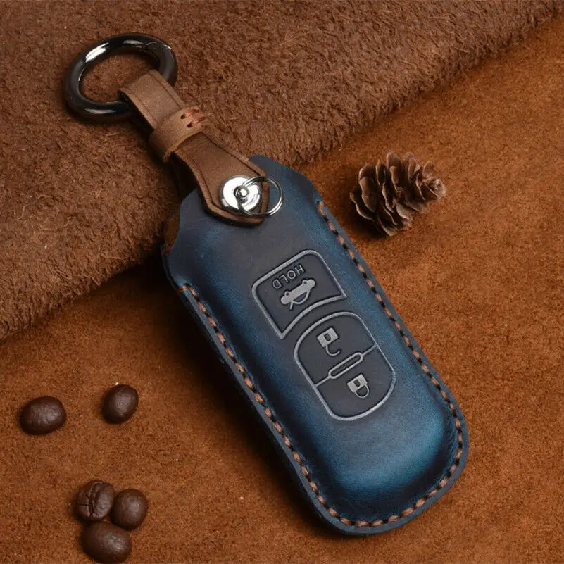 1 шт. Натуральная кожа Автомобильный Брелок дистанционного управления с ключом