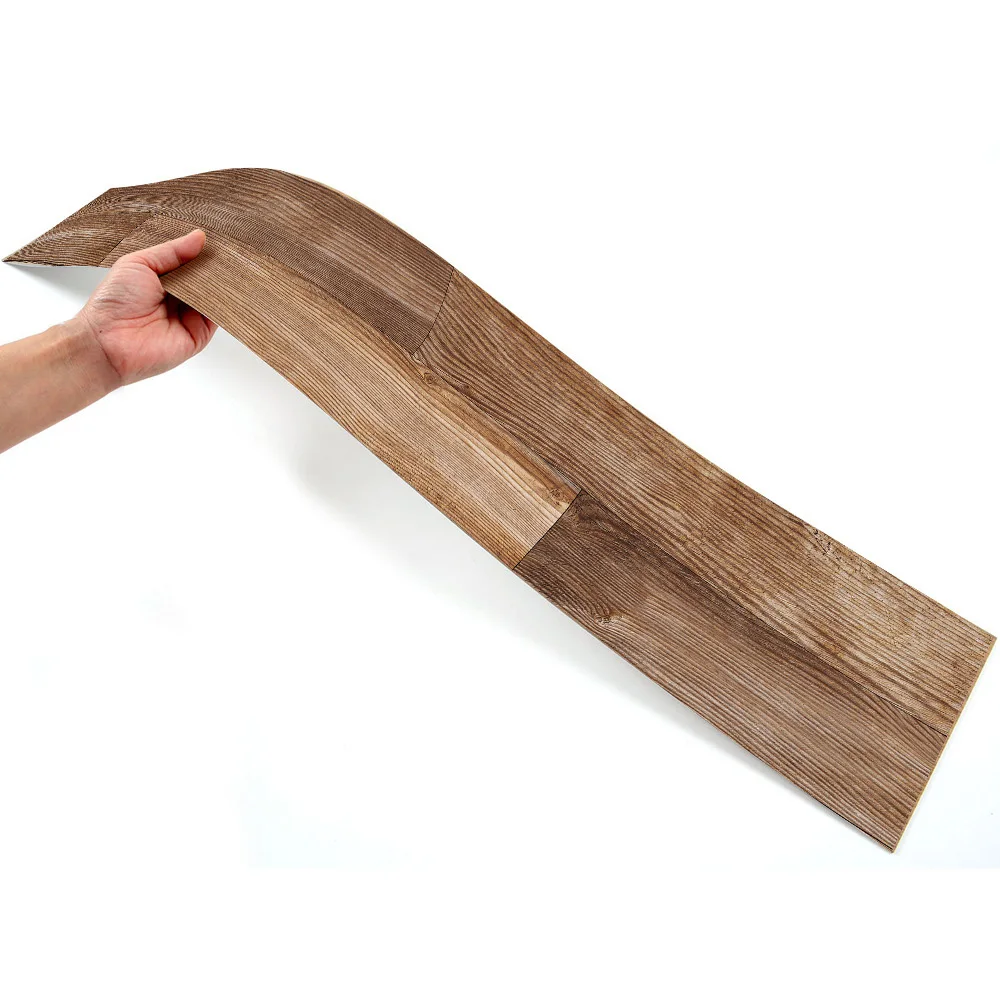 7 шт/1 ㎡ деревянная плитка для пола наклейка DIY ПВХ самоклеющаяся