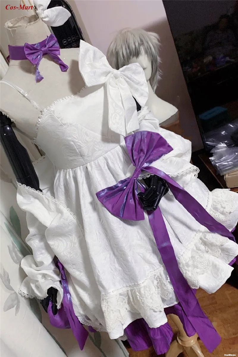 

Mobile Game Girls Frontline AR15 Cosplay Costume Fashion White Formal Dress Party Role Play Clothing Custom-Make Any Size