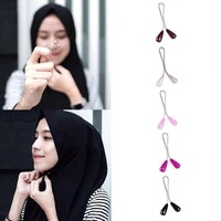 fashion style multicolor headscarf pearl pins clips pins up hijab scarf muslim arab shawl islamic accessories women jewelry