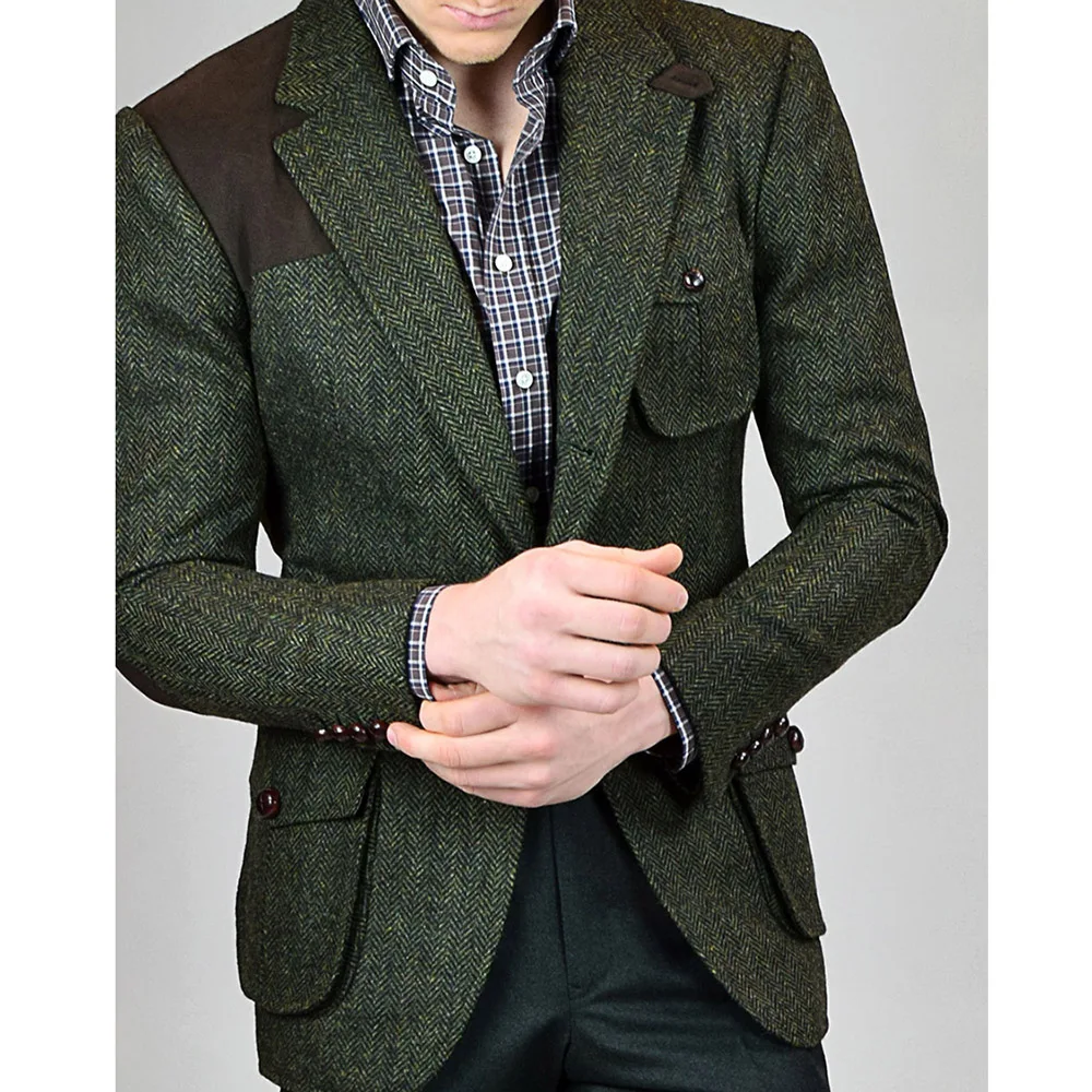 

Мужской облегающий костюм в стиле пэчворк с цветными блоками, с отложным воротником, Женский Повседневный облегающий пиджак, деловой мужск...