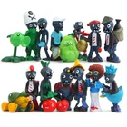 Экшн-фигурки Растения против Зомби, ПВХ, игра, коллекционные фигурки, модели, игрушки для детей, подарки на день рождения, 16 шт.компл.