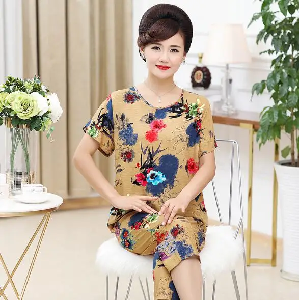 Новинка хлопковая льняная Пижама женский летний пижамный комплект Женская