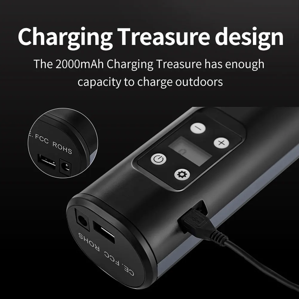 値段 12v 150psiワイヤレス電動エアーポンプ空気圧縮機usb液晶ディスプレイポータブルタイヤインフレータ自転車車オートバイ