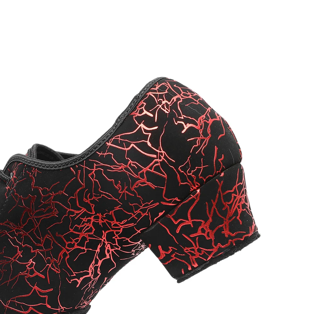 HROYL Новый Обувь для танцев Для мужчин на низком каблуке латинские танцы бальный