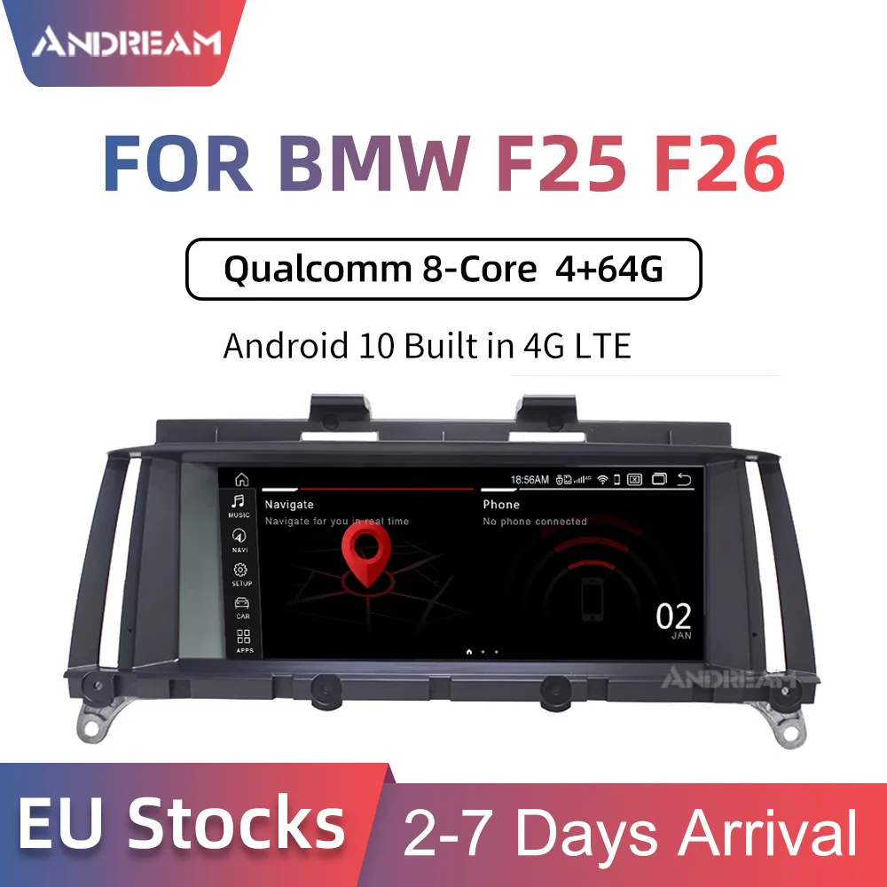 8 &quotAndroid 10 IPS автомобильный интерфейс мультимедиа для BMW X3 F25 (2010 2016) X4 F26 (2014 GPS