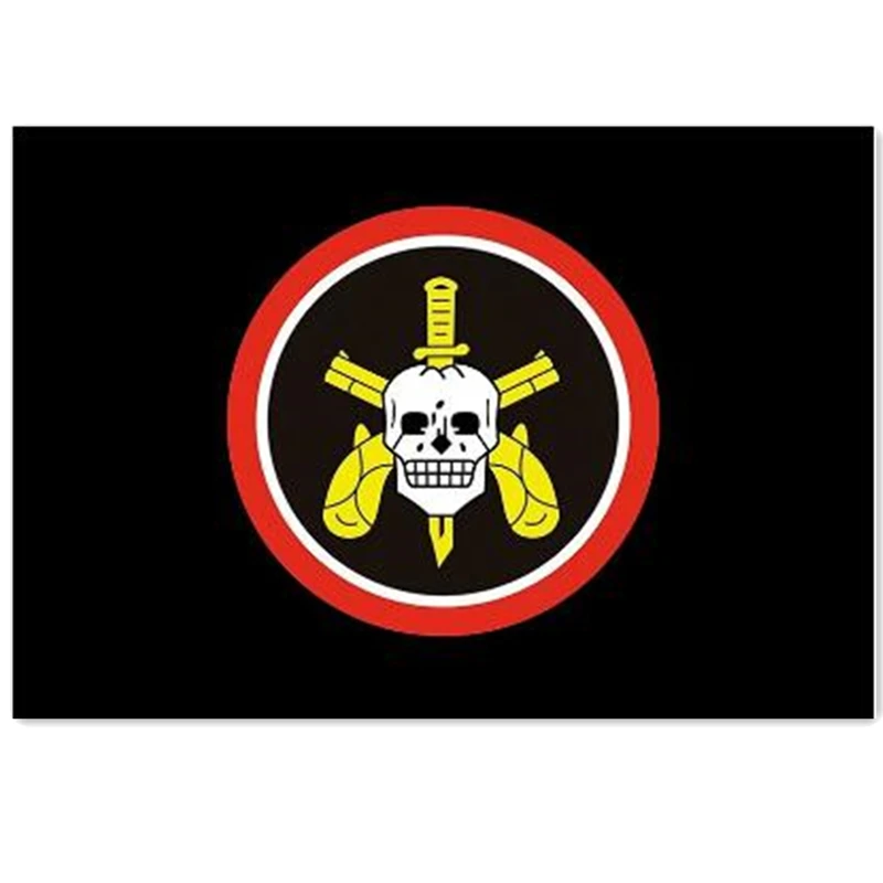 

Brazilian Special Force Skull Cross Guns BOPE Flag For Decoration
