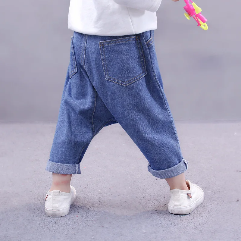

1-6Y Fashion Toddler Kids Baby Girls Boys Casual Long Harem Jeans Pants Denim Trousers Cool Baby Clothes Outfits Dropshipping