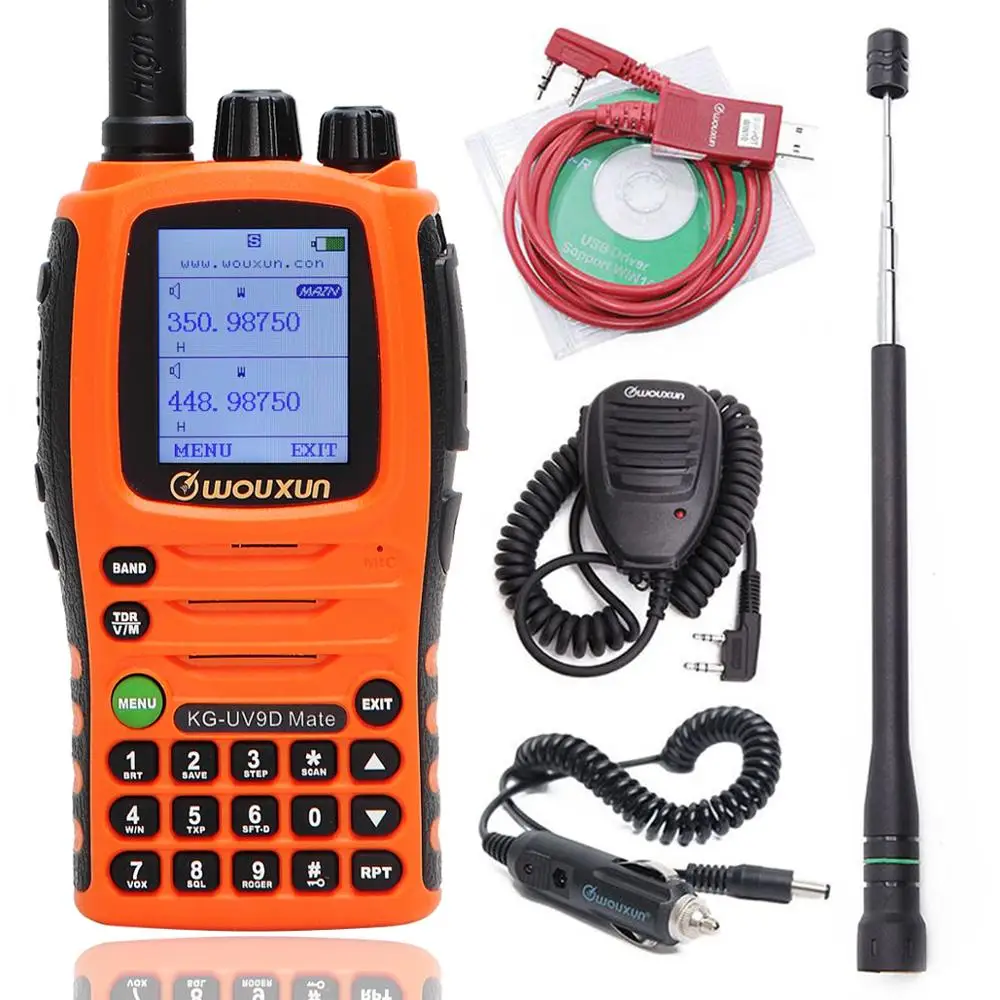 As picture 2 Wouxun KG-UV9D mate 10 Вт Мощный 3200 мАч 7 диапазонов AirBand перекрестный ретранслятор портативная рация обновленная KG-UV9D Plus Ham A mate ur радио - Цвет: As picture 2
