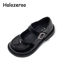 Туфли детские из лакированной кожи, брендовые, классические, мягкие, плоская подошва, модная обувь, Mary Jane, для маленьких принцесс, осень