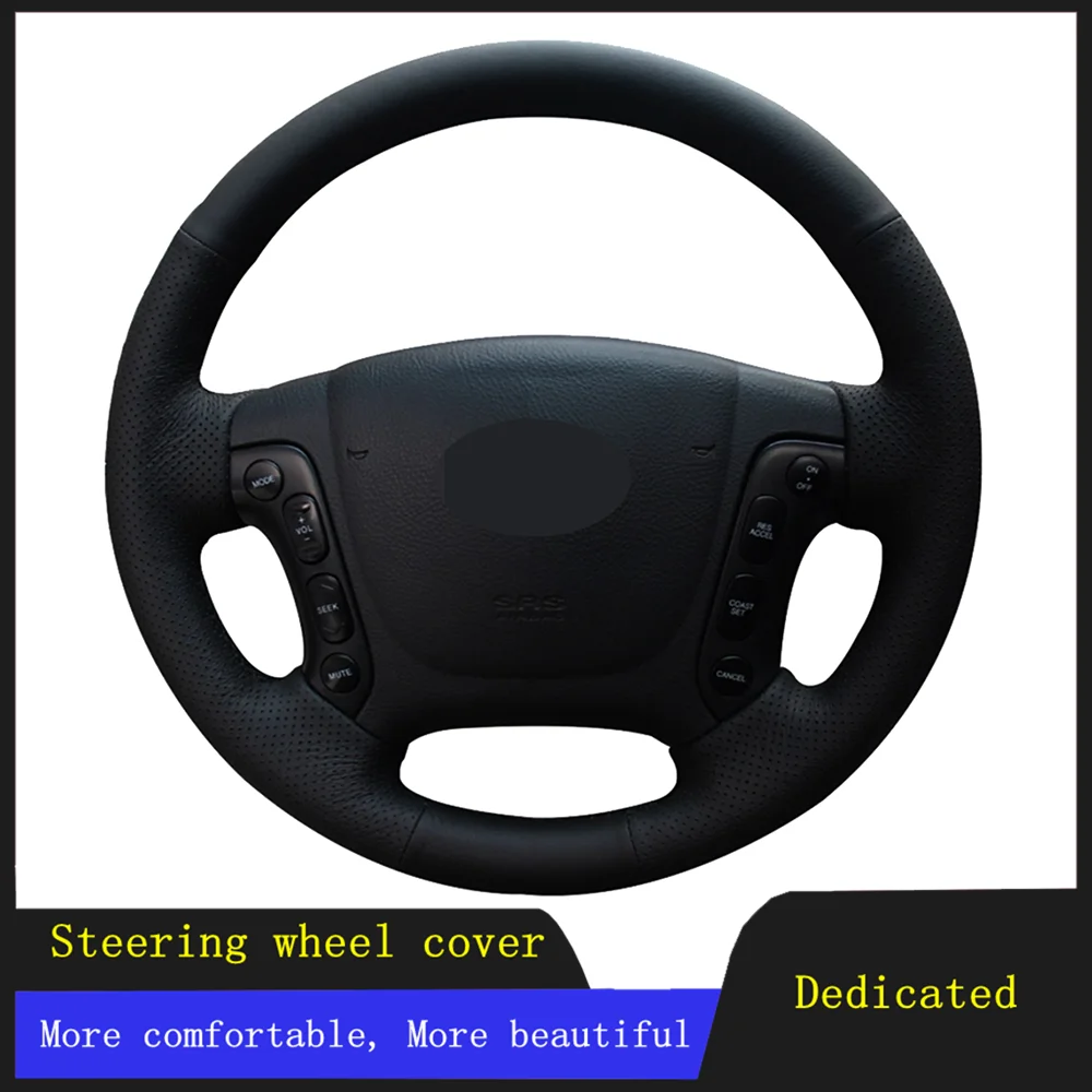 

DIY Car Accessories Steering Wheel Cover Braid Wearable Genuine Leather For 2004-2011 Hyundai Elantra Old Elantra