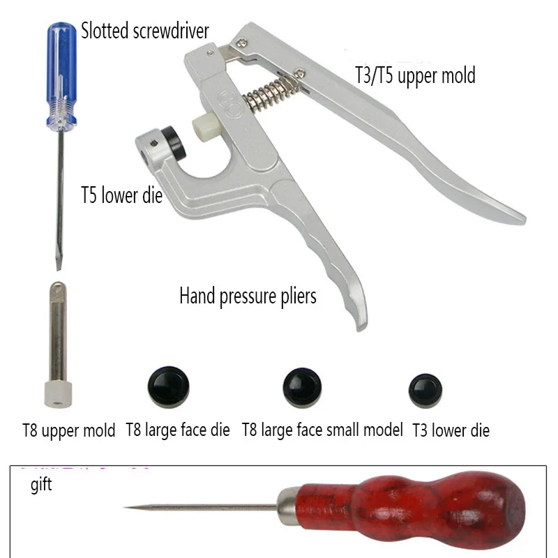 Плоскогубцы ручного давления из смолы T358 с кожаной пряжкой набор инструментов
