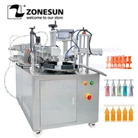 zoneusn zs fs50u 4 heads ceramic pump monodose strip tube single dose plastic ampoule filling sealing machine
