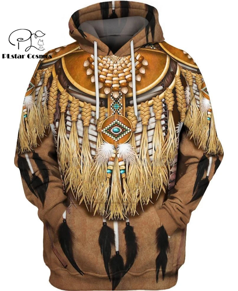 Native Indian 3D толстовки/толстовки тройник для мужчин и женщин Новая мода с капюшоном